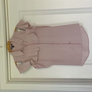 Express Cold Shoulder Button Front Top with Ruffles at Chest Area. Size XXS